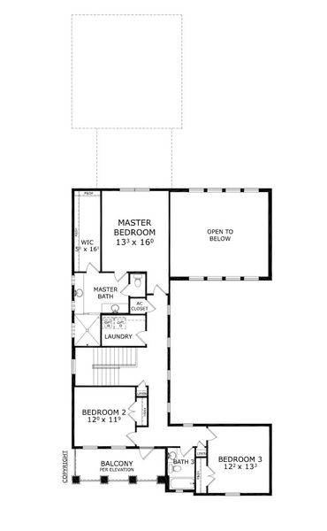 2D floor plan layout for the Bora Bora - Classic Series | 50' Wide Lots by ICI Homes in Laureate Park, Orlando, FL (Image 4).