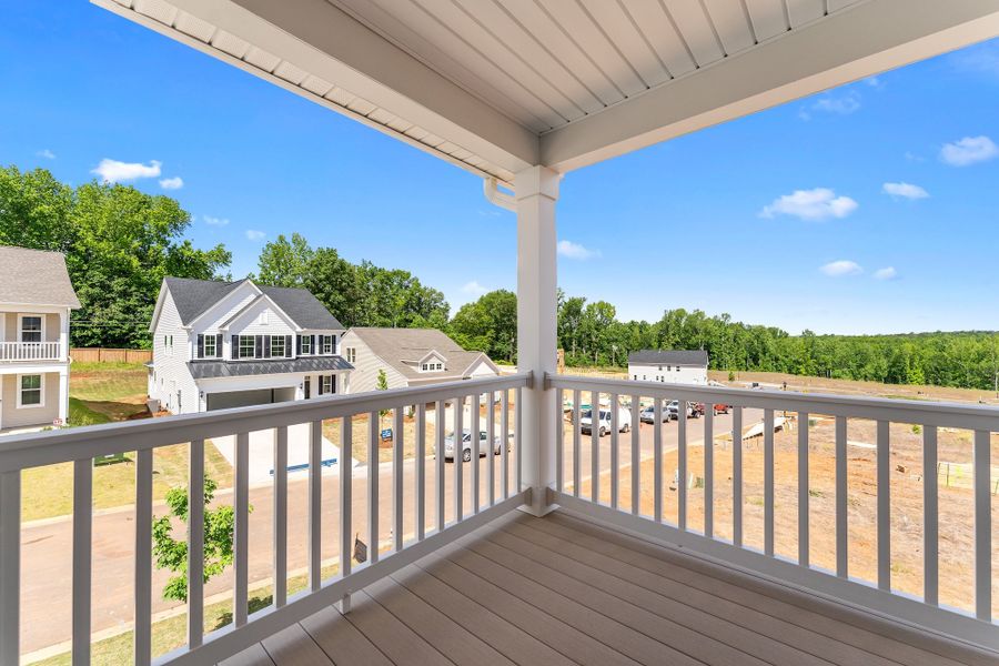 Exterior details and patio area of a home in Landmark Commons, Boiling Springs (Image 3).