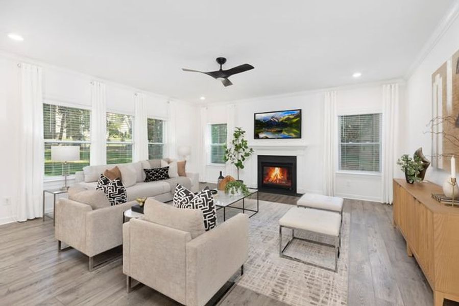 Representative furnished interior of a home built from the Callan by True Homes in Whispering Hills, Locust (Image 5).
