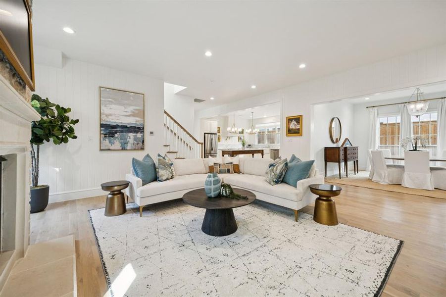 Furnished interior view inside a new home in , Dallas (Image 19).