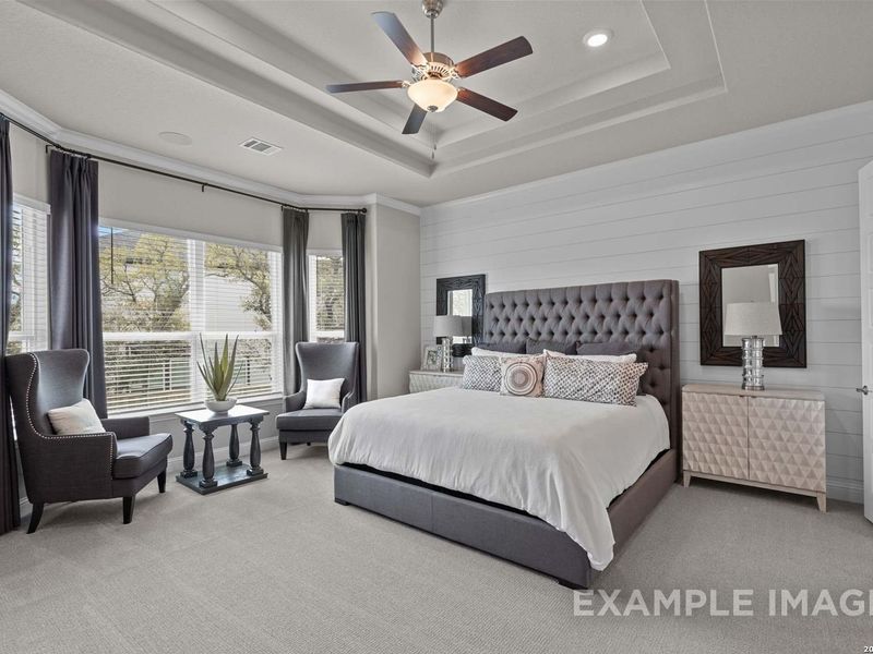 Furnished interior view inside a new home in The Reserve at Potranco Oaks, Castroville (Image 31).