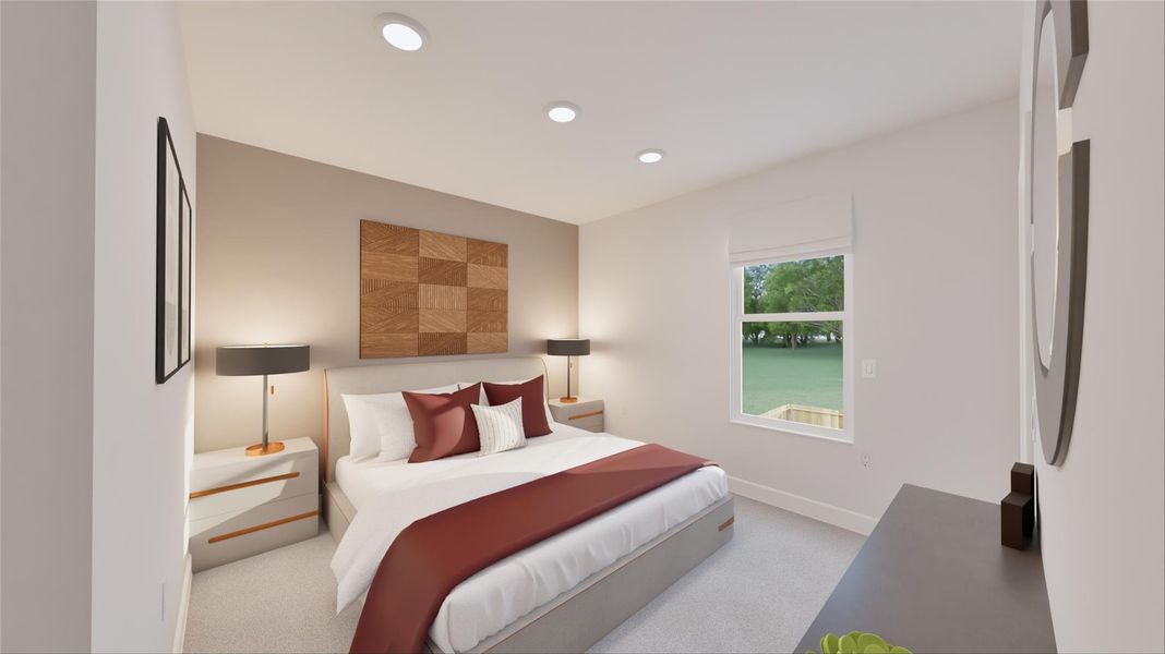 Furnished interior view inside a new home in The Highlands, Porter (Image 5).
