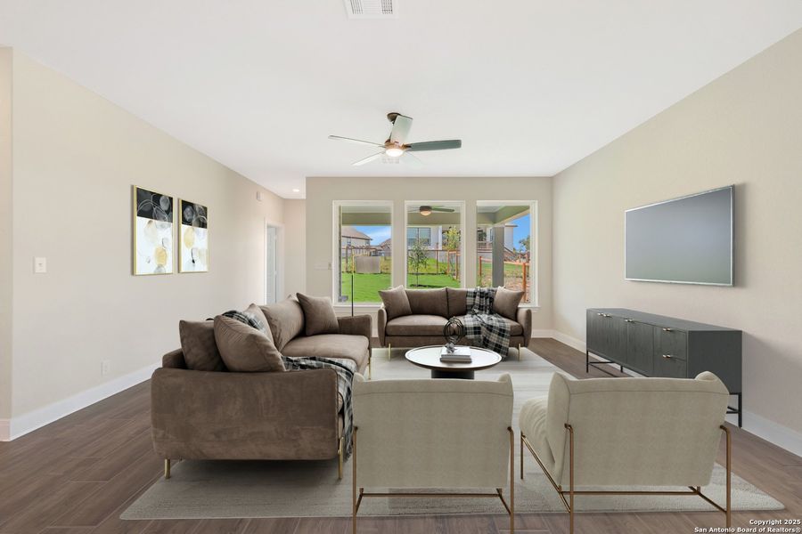 Furnished interior view inside a new home in The Crossvine 45’, Schertz (Image 5).