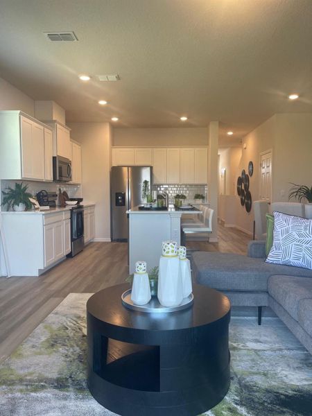 Furnished interior view inside a new home in Central Park Townhomes, Port St. Lucie (Image 7).