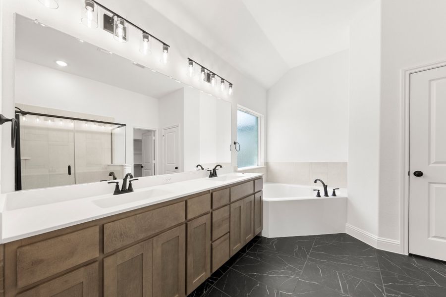 Furnished interior view inside a new home in Lovers Landing, Forney (Image 9).