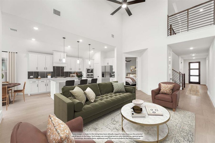 Furnished interior view inside a new home in Willow Wood, McKinney (Image 9).