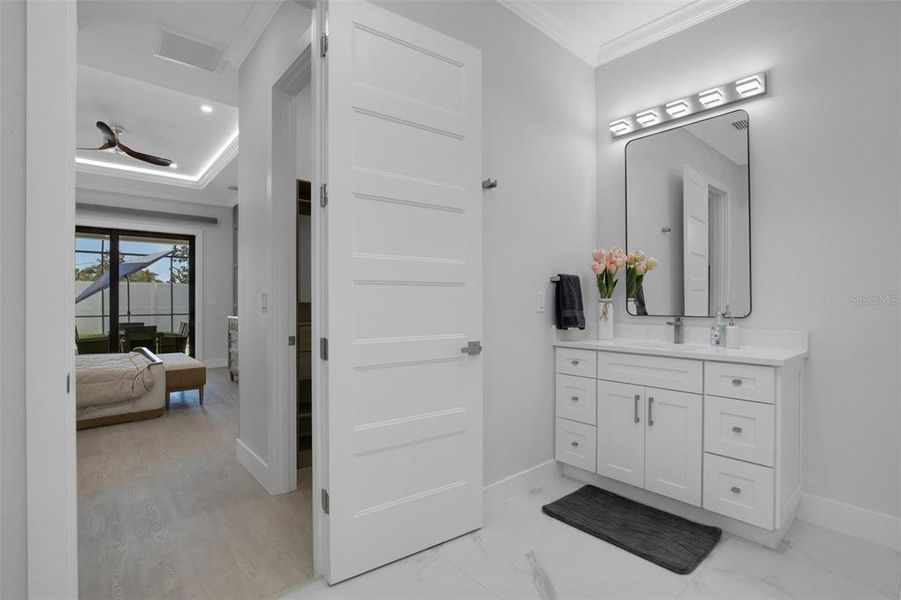 Furnished interior view inside a new home in , Nokomis (Image 37).