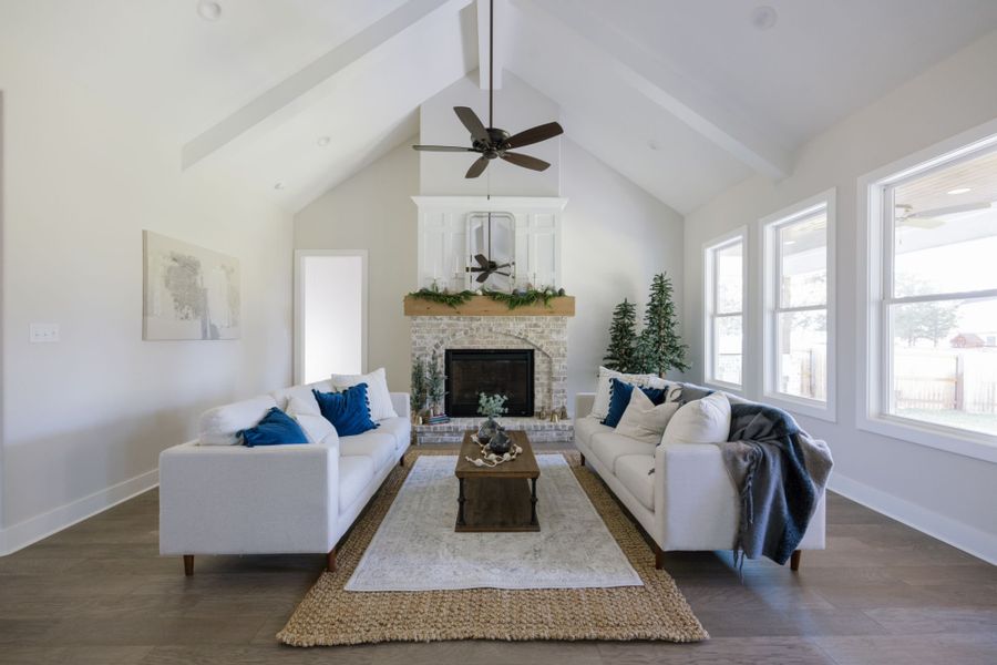 Representative furnished interior of a home built from the The Ellen II by Reece Homes in Greens Prairie Reserve, College Station (Image 7). Representative furnished interior of a home built from the The Ellen II by Reece Homes in Greens Prairie Reserve, College Station (Image 7).