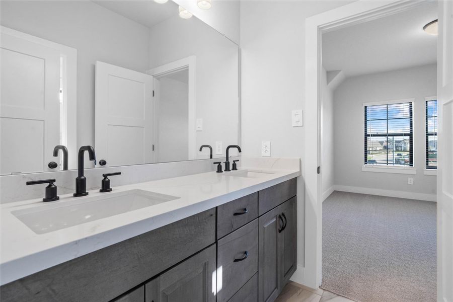 Furnished interior view inside a new home in ARTAVIA, Conroe (Image 14).