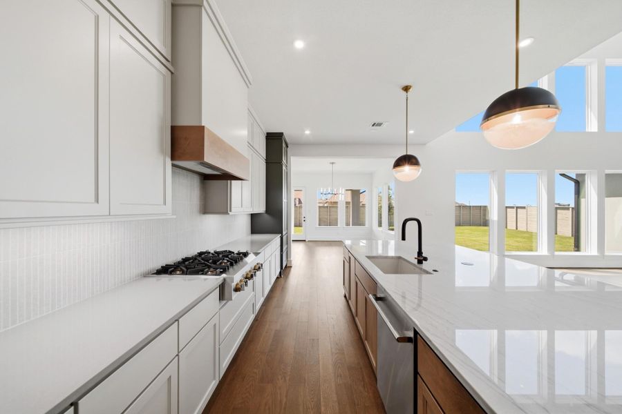 Furnished interior view inside a new home in Legacy, League City (Image 17).