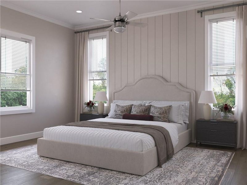 Furnished interior view inside a new home in Aberdeen, Hoschton (Image 14).