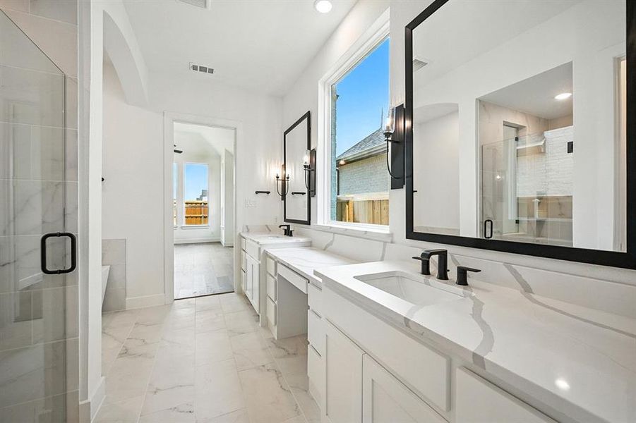 Furnished interior view inside a new home in Mosaic: 60ft. lots, Celina (Image 10).