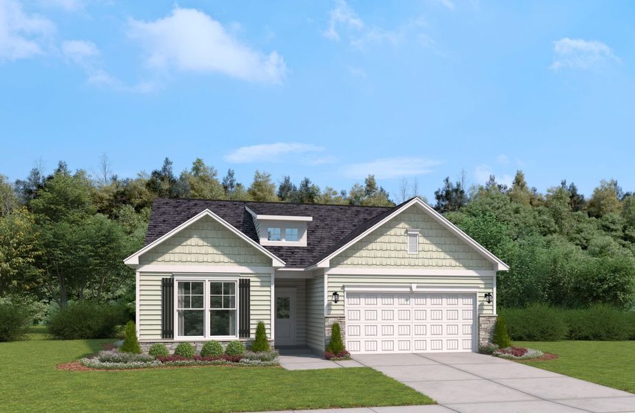Representative exterior photo of a completed home built from the The Everest by Stanley Martin Homes in Old Charleston Acres, Pelion, SC (Image 36). Representative exterior photo of a completed home built from the The Everest by Stanley Martin Homes in Old Charleston Acres, Pelion, SC (Image 36).