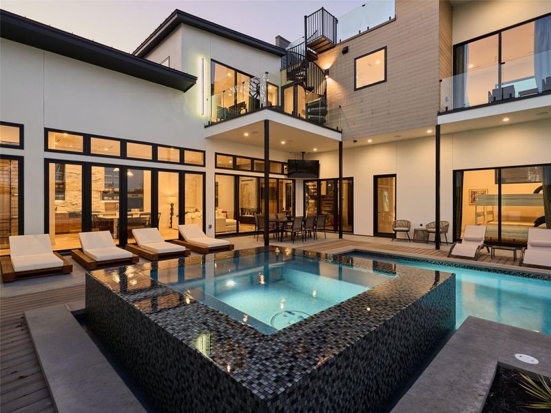 Exterior details and patio area of a home in , Austin (Image 24).