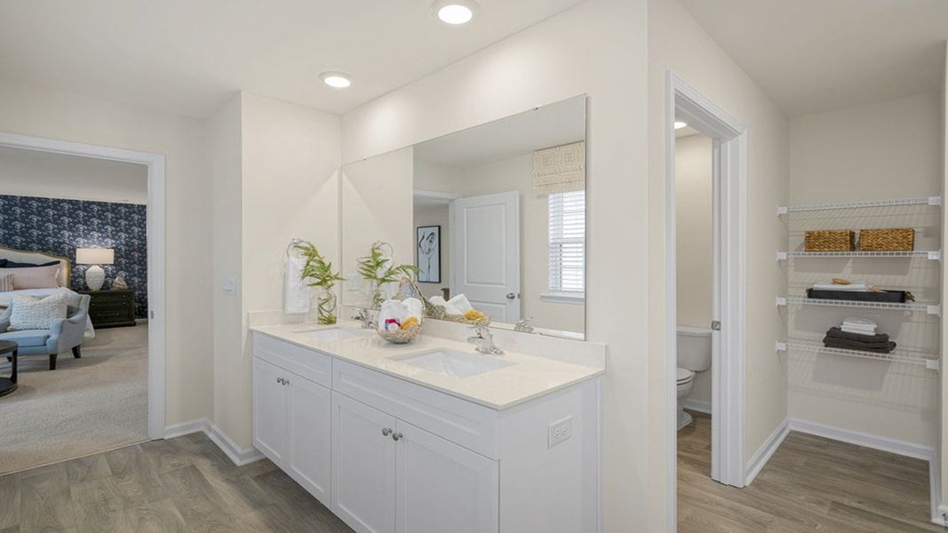 Representative furnished interior of a home built from the Galen by D.R. Horton in Country Creek, Lexington (Image 20).