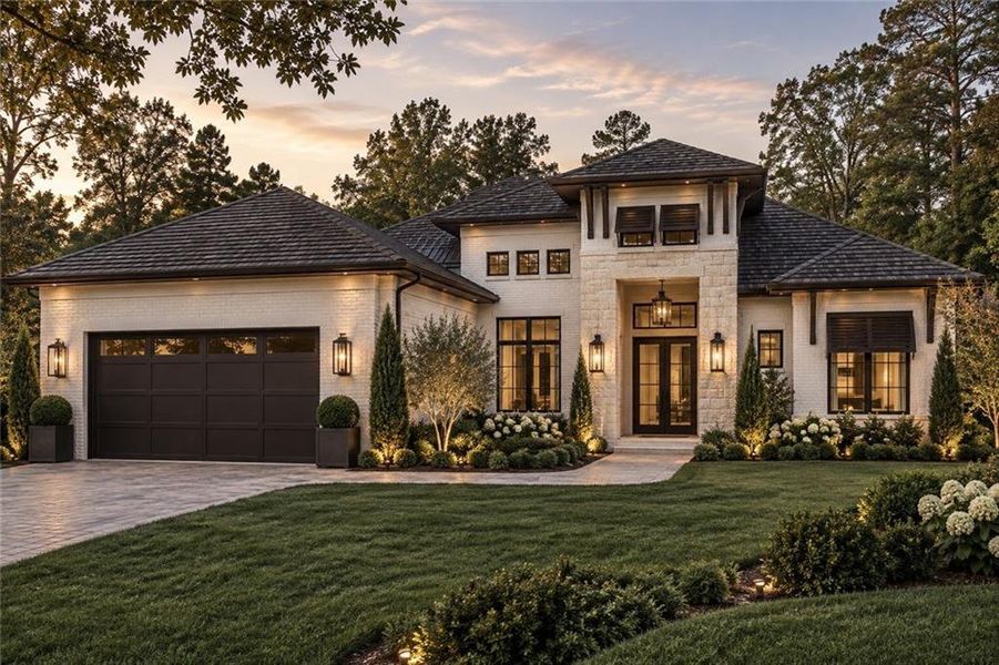 Front exterior of a new home in , Conyers, GA, highlighting curb appeal (Image 3).
