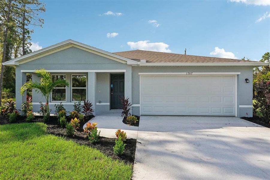 Front exterior of a new home in , Brooksville, FL, highlighting curb appeal (Image 1). Front exterior of a new home in , Brooksville, FL, highlighting curb appeal (Image 1).