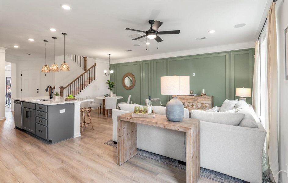 Furnished interior view inside a new home in The Landings at Montague, Goose Creek (Image 11).