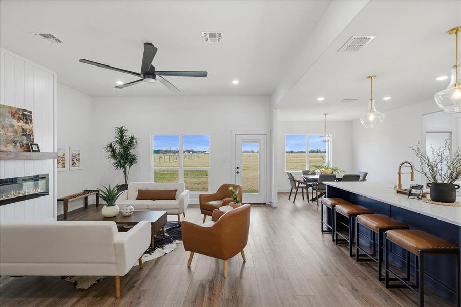 Furnished interior view inside a new home in , Wills Point (Image 11).