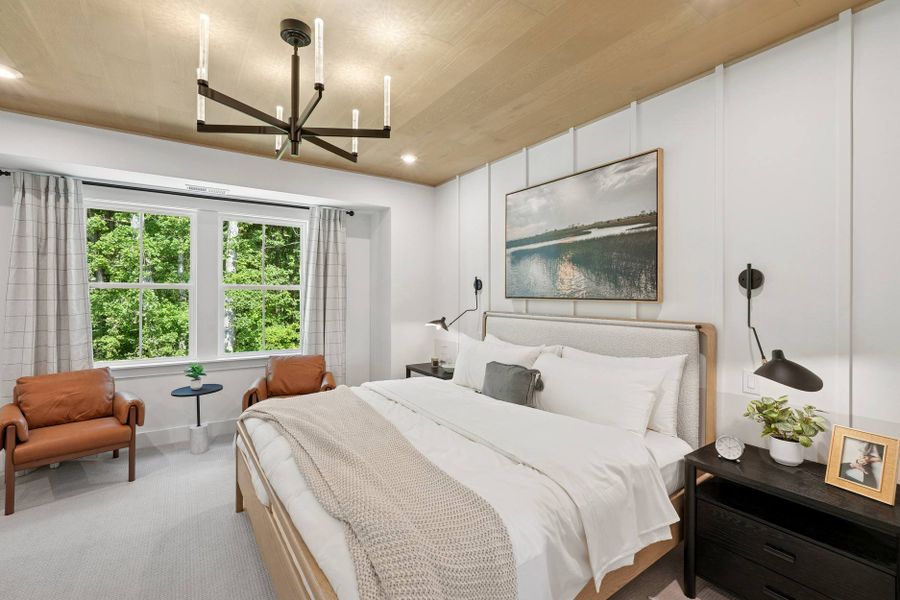 Representative furnished interior of a home built from the Piper by Tri Pointe Homes in Twinleaf Townes, Chapel Hill (Image 14).