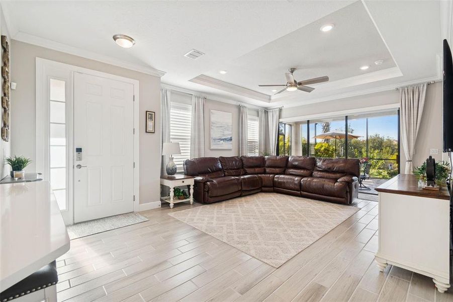 Furnished interior view inside a new home in , Wesley Chapel (Image 27).