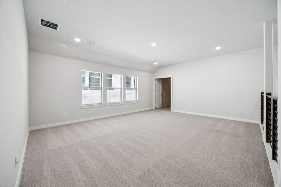 Game Room in the Wimbledon home plan by Trophy Signature Homes – REPRESENTATIVE PHOTO