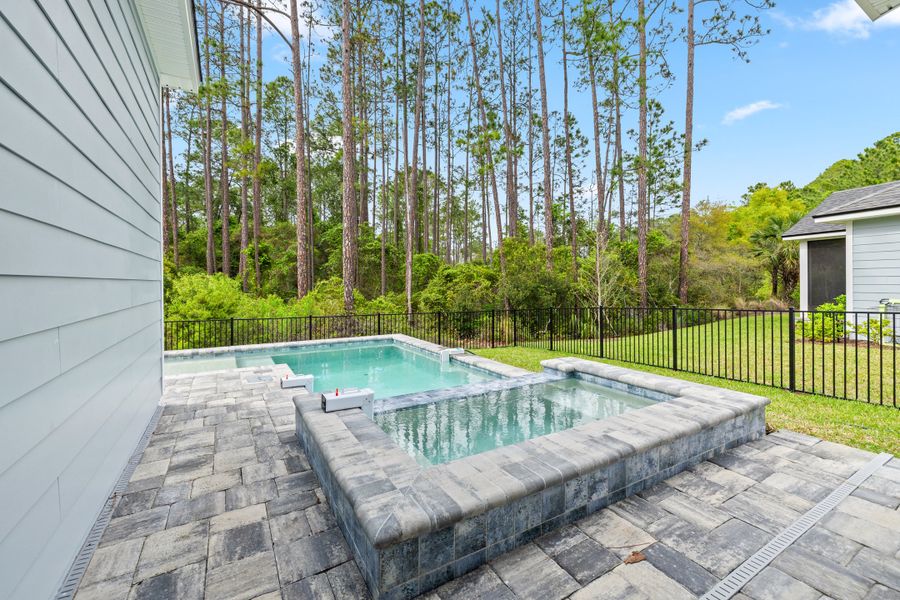 Representative exterior details of a home built from the Palmetto by Riverside Homes in Mariposa at EverRange 40' Series, Jacksonville (Image 49).