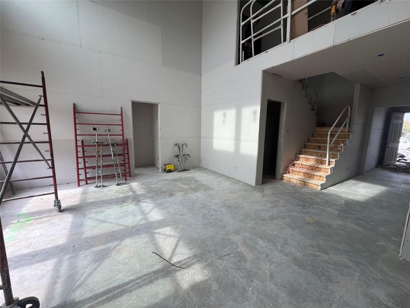 In-progress construction of a new home in Hawkes Landing, Leander, TX (Image 13).