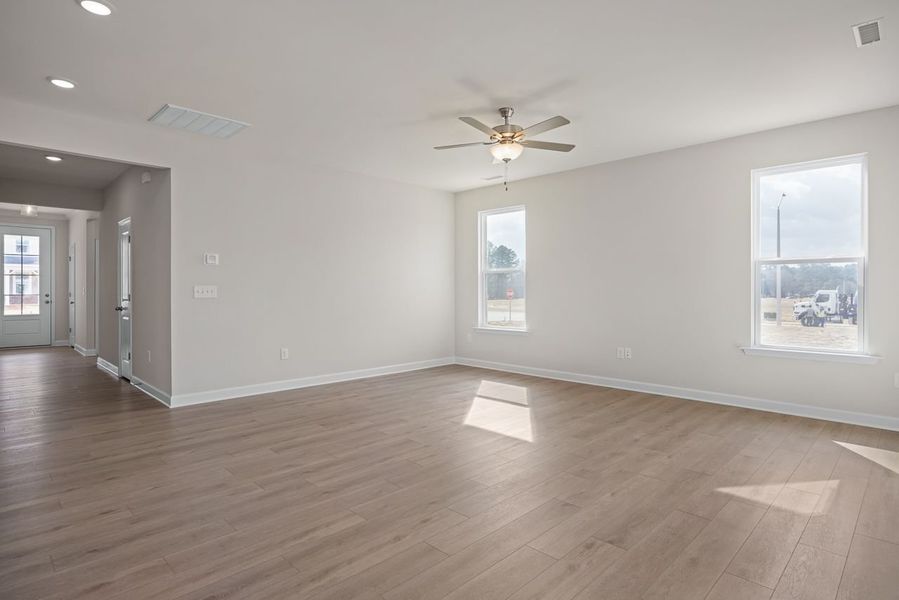Representative unfurnished interior of a home built from the The Franklin C by Davidson Homes LLC in Retreat at North Main, Lillington (Image 22).