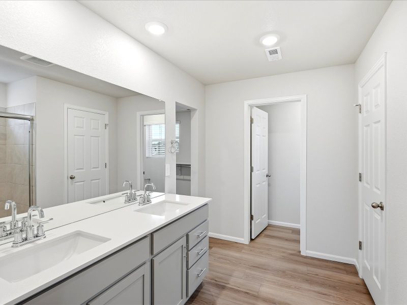 Furnished interior view inside a new home in Meridian Ranch, Peyton (Image 7).