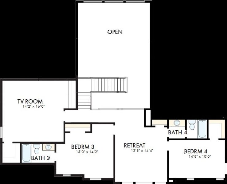 2D floor plan layout of this home in Whyburn Manor Series, Flower Mound, TX (Image 3). 2D floor plan layout of this home in Whyburn Manor Series, Flower Mound, TX (Image 3).