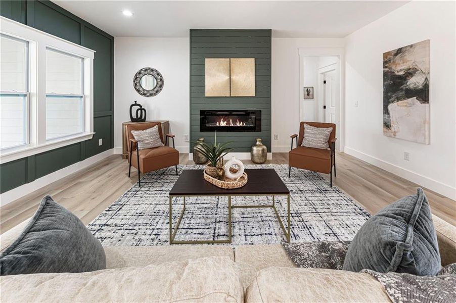 Furnished interior view inside a new home in , Cartersville (Image 8).