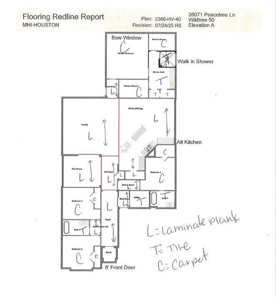 2D floor plan layout of this home in Wildtree, Magnolia, TX (Image 2). 2D floor plan layout of this home in Wildtree, Magnolia, TX (Image 2).