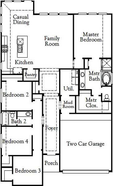 2D floor plan layout for the Lucas by Coventry Homes in Wildtree, Magnolia, TX (Image 4). 2D floor plan layout for the Lucas by Coventry Homes in Wildtree, Magnolia, TX (Image 4).