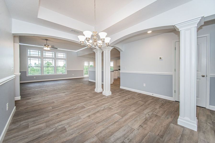 Representative unfurnished interior of a home built from the Arcadimont by Enchanted Homes in Ballentine Ridge, Lyman (Image 32). Representative unfurnished interior of a home built from the Arcadimont by Enchanted Homes in Ballentine Ridge, Lyman (Image 32).
