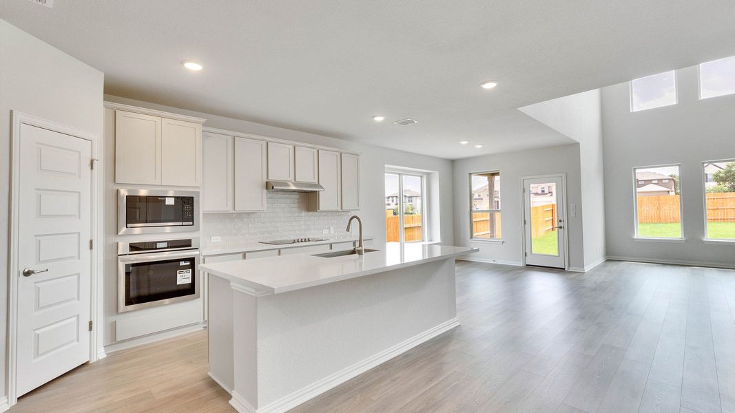 Furnished interior view inside a new home in Oaks at San Gabriel, Georgetown (Image 6).
