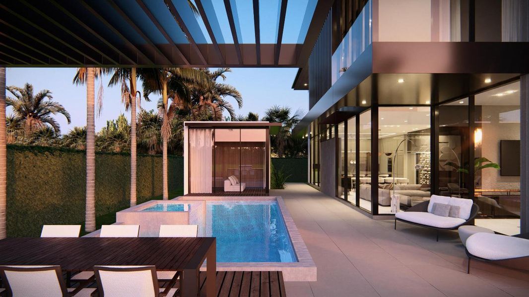 Pool and Guest House