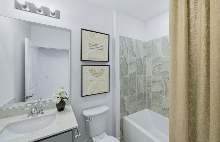 Representative furnished interior of a home built from the Tybee by Pulte Homes in Lakespur Wellen Park, Venice (Image 17).