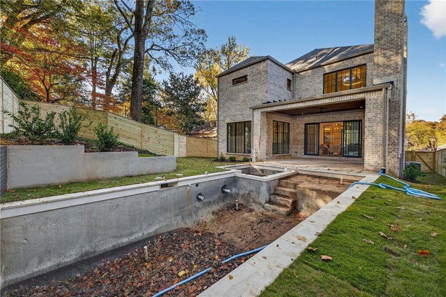 In-progress construction of a new home in , Atlanta, GA (Image 68).