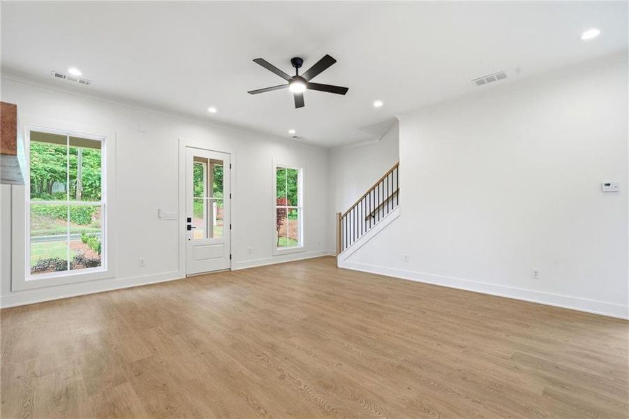 Spacious, unfurnished interior of a new home in , Ball Ground (Image 32). Spacious, unfurnished interior of a new home in , Ball Ground (Image 32).