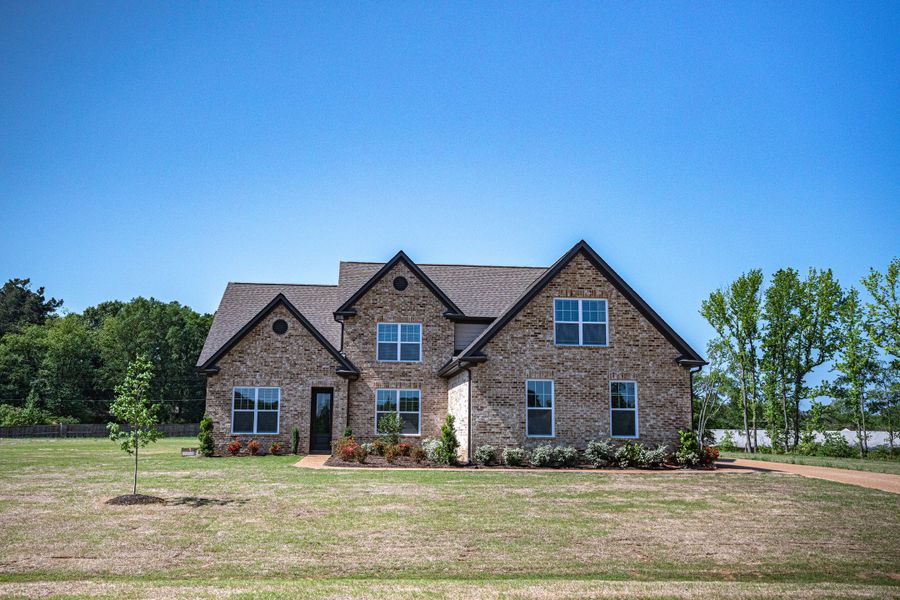 Representative exterior photo of a completed home built from the Willow by Grant & Co in Manor at Hall Creek, Arlington, TN (Image 32).