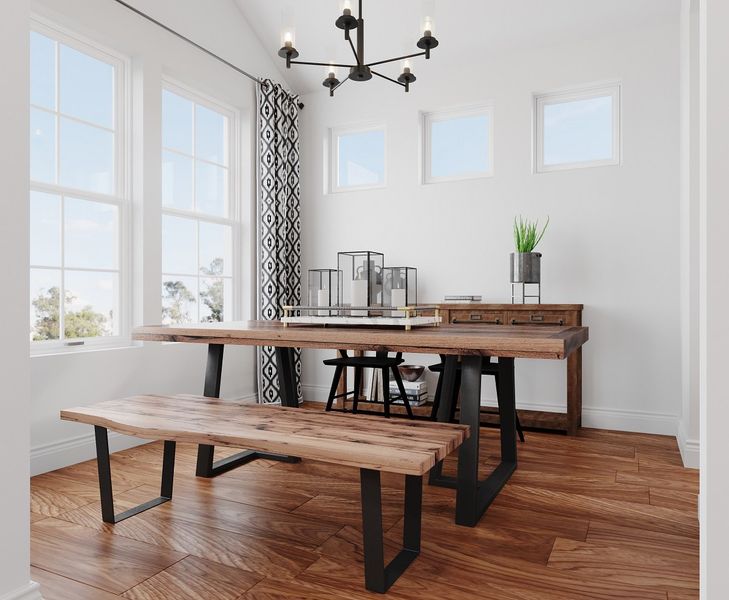 Furnished interior view inside a new home in Waterbend, Euless (Image 11).