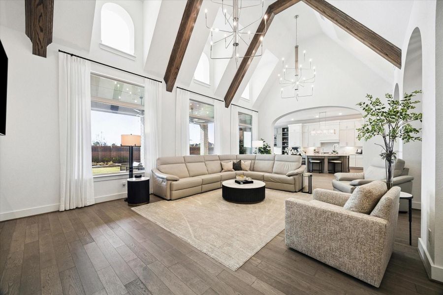 Furnished interior view inside a new home in Elyson, Katy (Image 35).