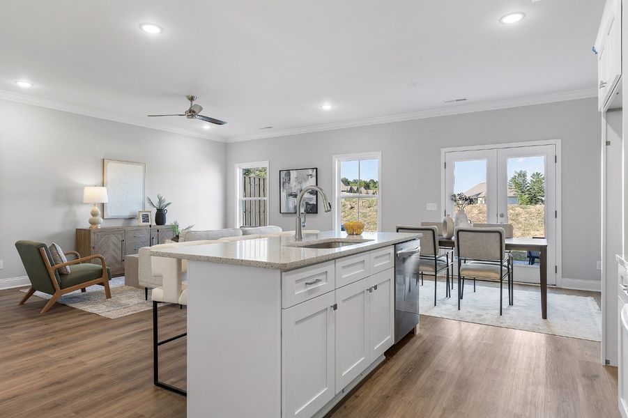 Furnished interior in a model home at The Abaco in Cleveland (Image 32).