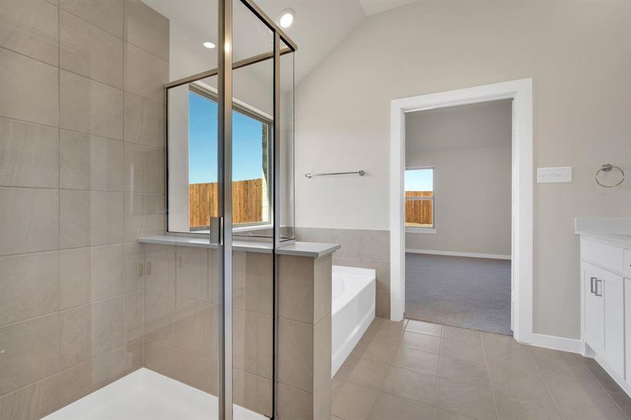 Furnished interior view inside a new home in The Preserve, Sherman (Image 11).