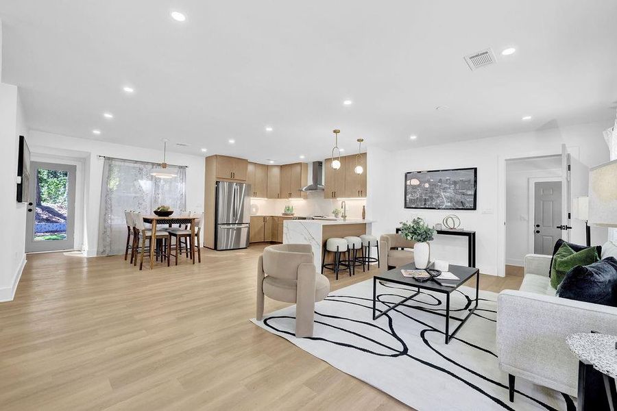 Furnished interior view inside a new home in , Decatur (Image 6).