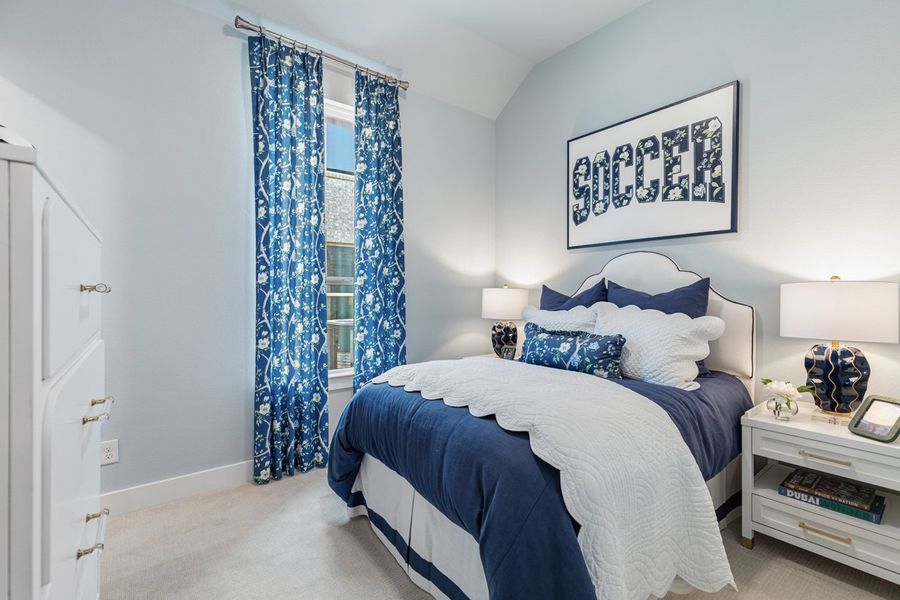 Representative Secondary Bedroom - some options shown