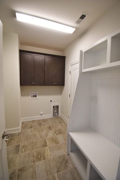 Representative furnished interior of a home built from the Cambridge by Keystone Homes NC in Weybridge, Burlington (Image 7).