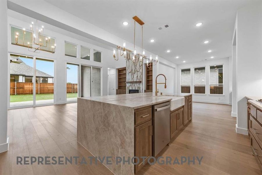 Furnished interior view inside a new home in Mosaic, Celina (Image 7).