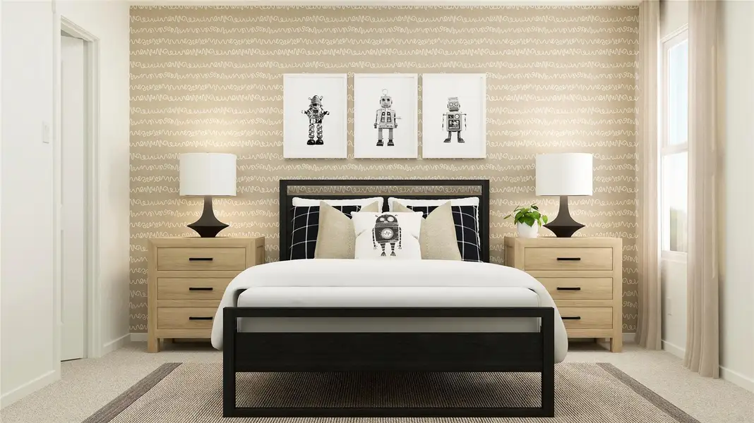 Furnished interior view inside a new home in Cotton Gateway: Watermill Collection, Maxwell (Image 13).